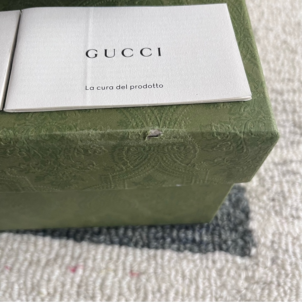 NEW 🤎 Gucci Interlocking GG Brown Supreme Canvas & Leather Driver M7.5/8 W9.5-10 - Picture 12 of 13